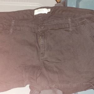 Black Jean shorts